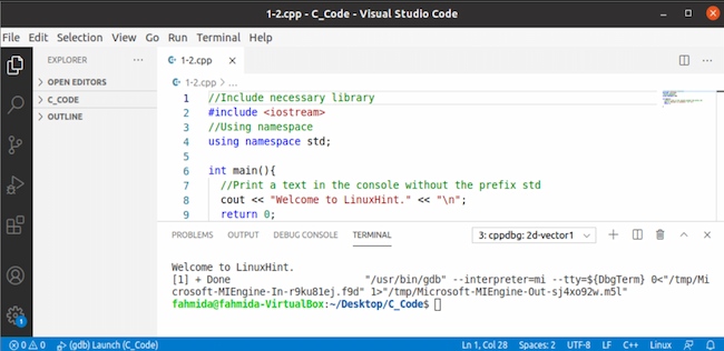 Codificação para iniciantes - Exemplo de linguagem de programação: C++