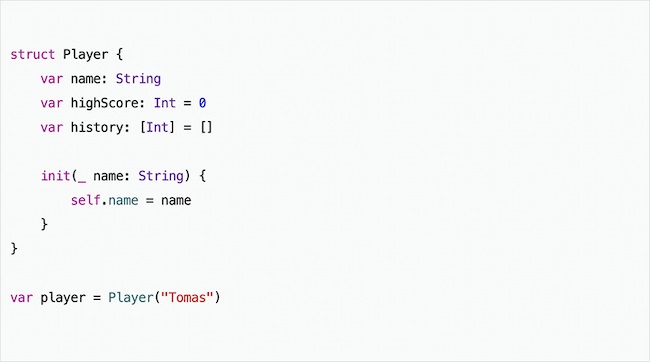 Codificação para iniciantes - Exemplo de linguagem de programação: Swift