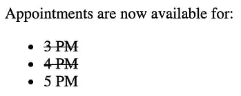 example of how to strikethrough text in html