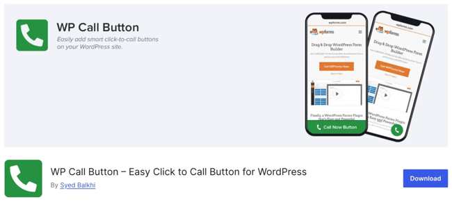 WP Call Button WordPress Plugin