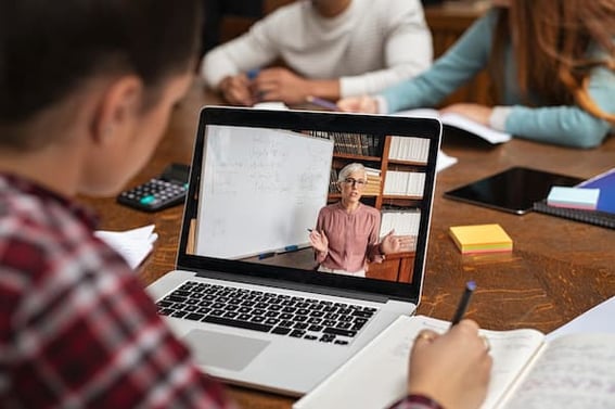 Photo a Person Taking a HubSpot Academy Course