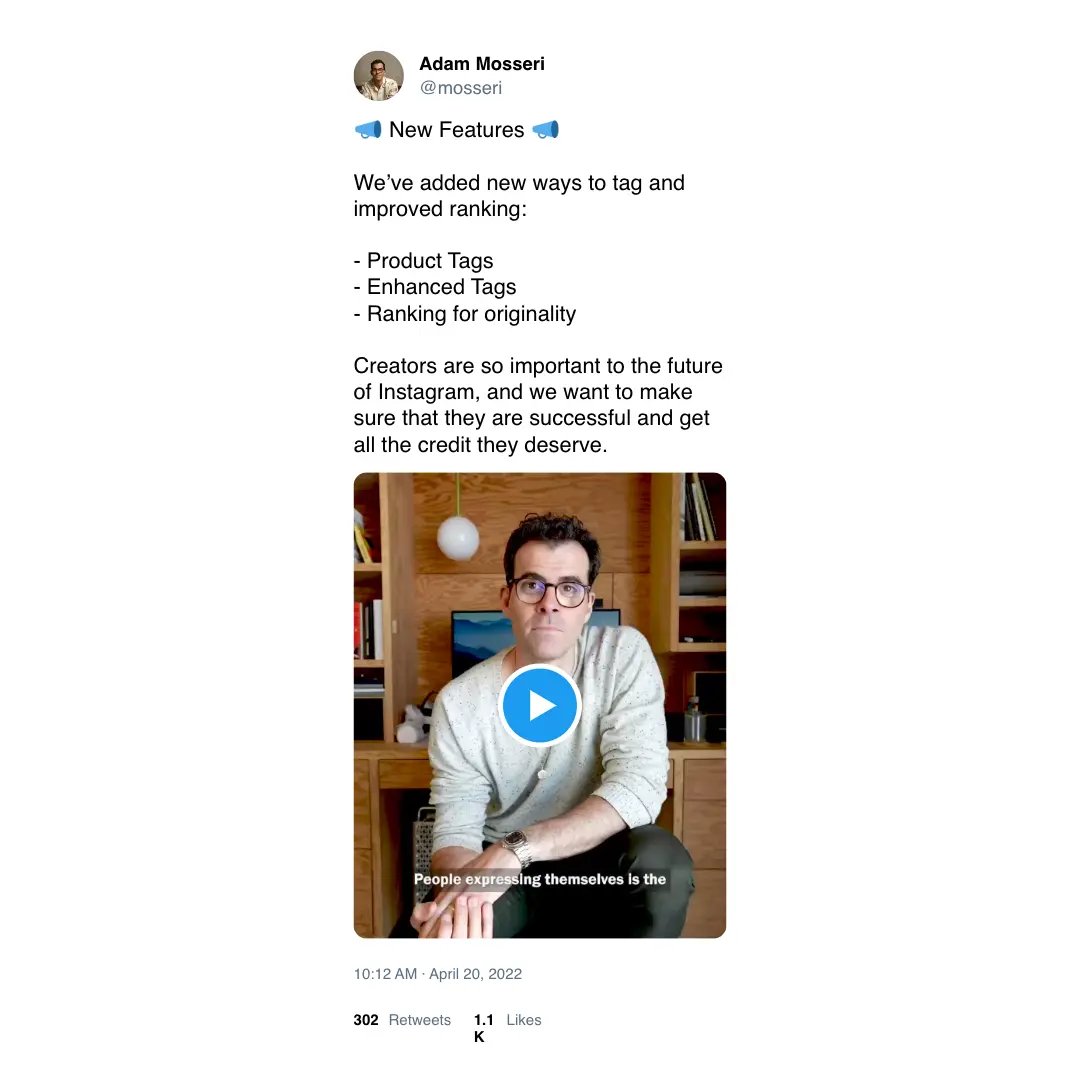 instagram-algorithm-update Adam Mosseri tweet