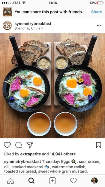 instagram marketing symmetry and patterns