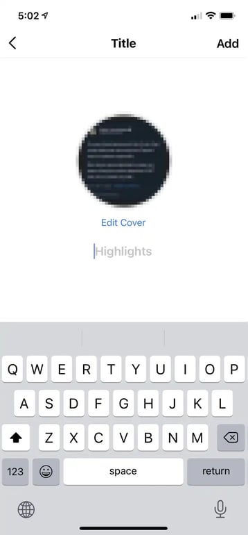 Instagram Story Highlights