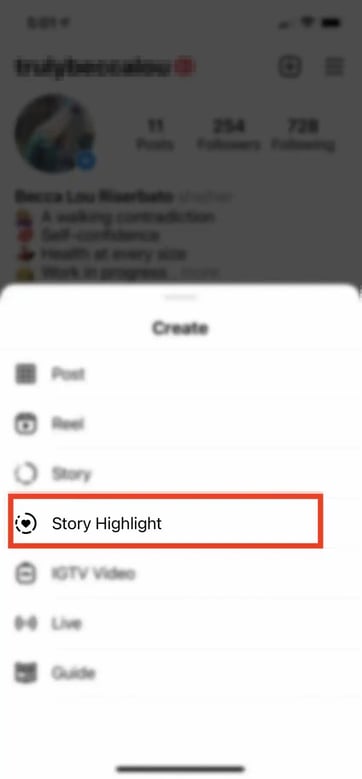 Instagram Story Highlights