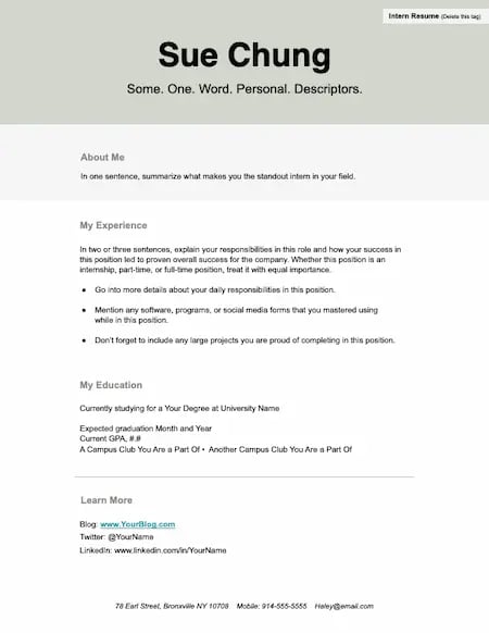 how to make a resume with picture in ms word Resume templates, Word, Strong resume template