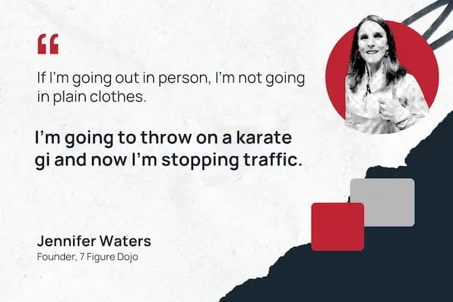 Jennifer Waters mimieren den Verkehr