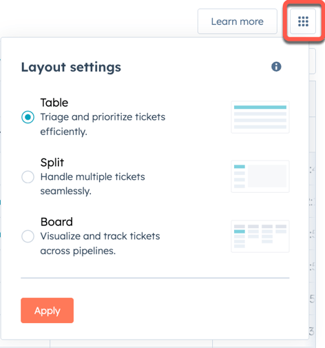 layout settings
