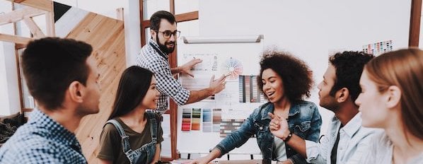 marketers meett to plan an integrated marketing campaign