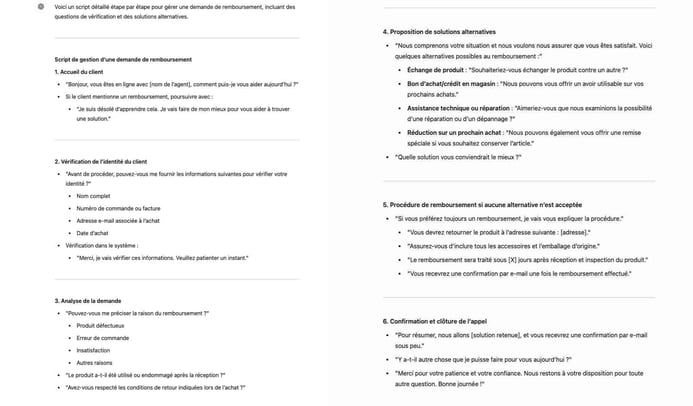 Créer un script pour gérer les demandes de remboursement