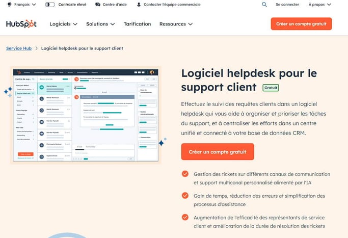 helpdesk HubSpot