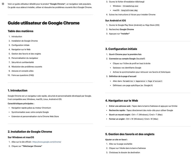 Rédiger un guide étape par étape pour l'utilisation d'un produit