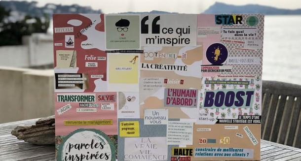Vision board - collages de presse
