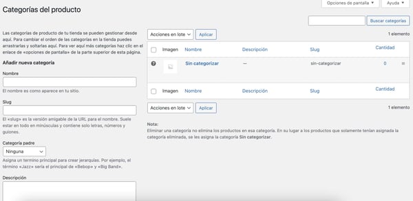 Cómo crear una tienda online en WordPress: Añadir categorías de producto