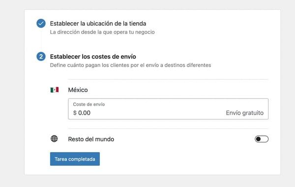 Cómo crear una tienda online en WordPress: Configuración de costes de envíos