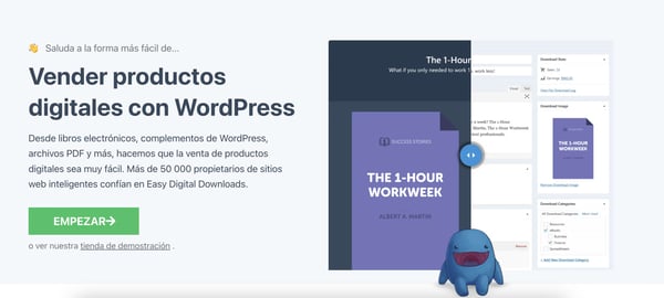 Plugins para una tienda online en WordPress: Easy Digital Downloads
