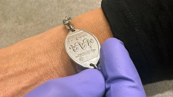 MedicAlert medical ID bracelet