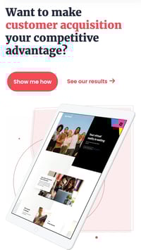 mobile website design: lean labs homepage