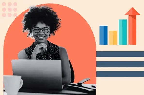 woman predicting customer behavior