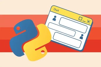 Python AI chatbot illustration