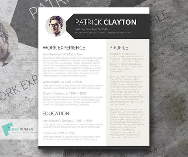 how to make a resume with picture in ms word resume templates for word: Smart and Professional resume template