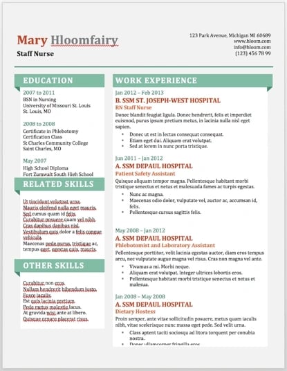 how to make a resume with picture in ms word resume templates for word: Info Pop resume template