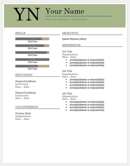 how to make a resume with picture in ms word resume templates for word: Bold Serif Resume
