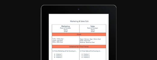 sales marketing alignment template
