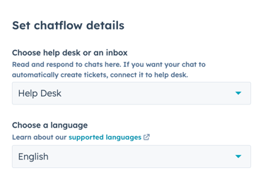 set chatflow settings