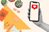 person using social media SEO to sell products