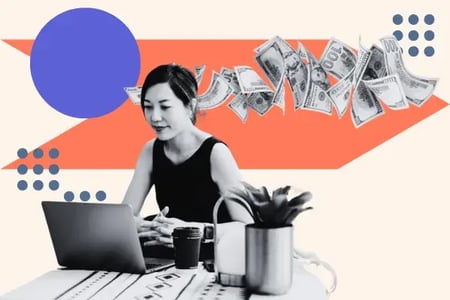 woman creates a statement of work