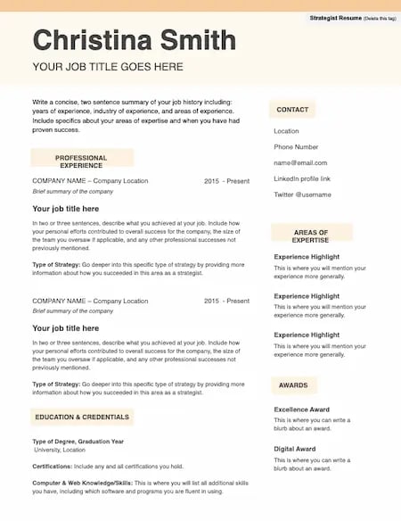 how to make a resume with picture in ms word Resume templates, Word, Strategist