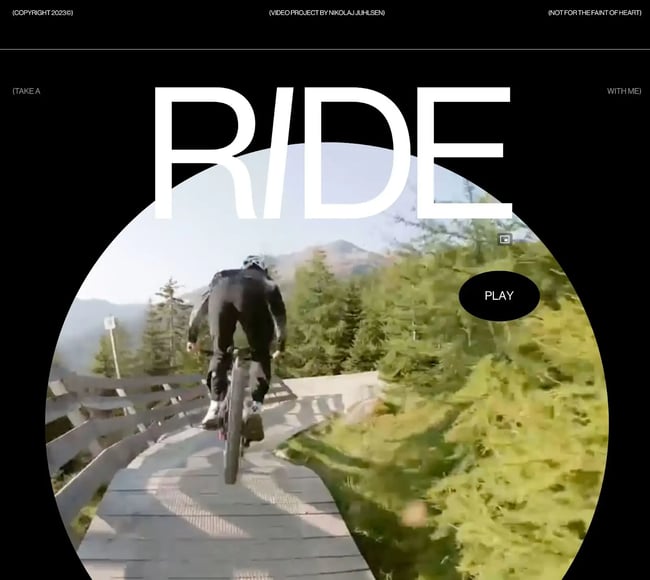 take a ride with me: html page example