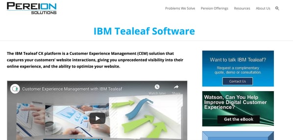 tealeaf customer management experience software
