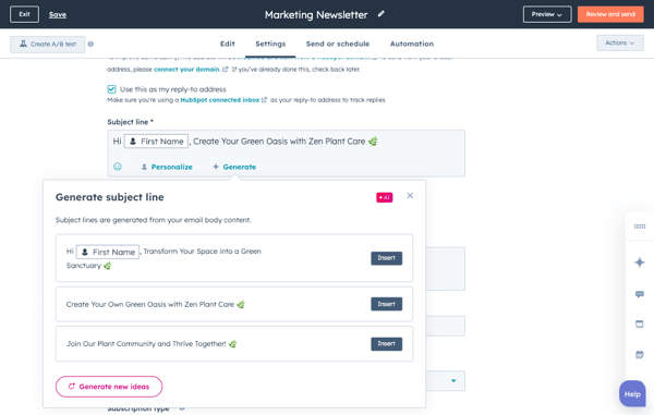 using ai to write personalized subject lines