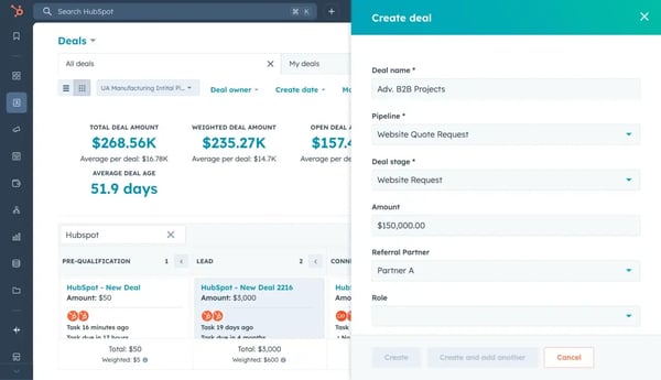 viewing deal dashboard 