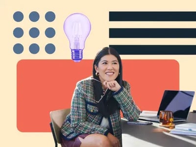 woman builds a brand identity for her work