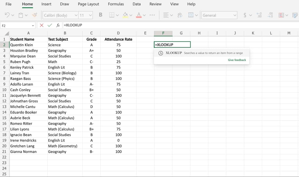 How to Use XLookup in Excel