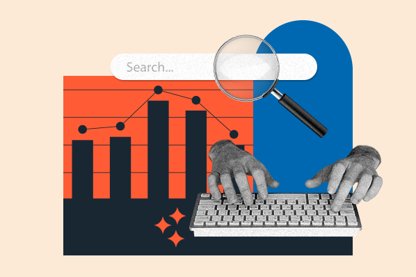 Traffic Analytics Charts and keyboard