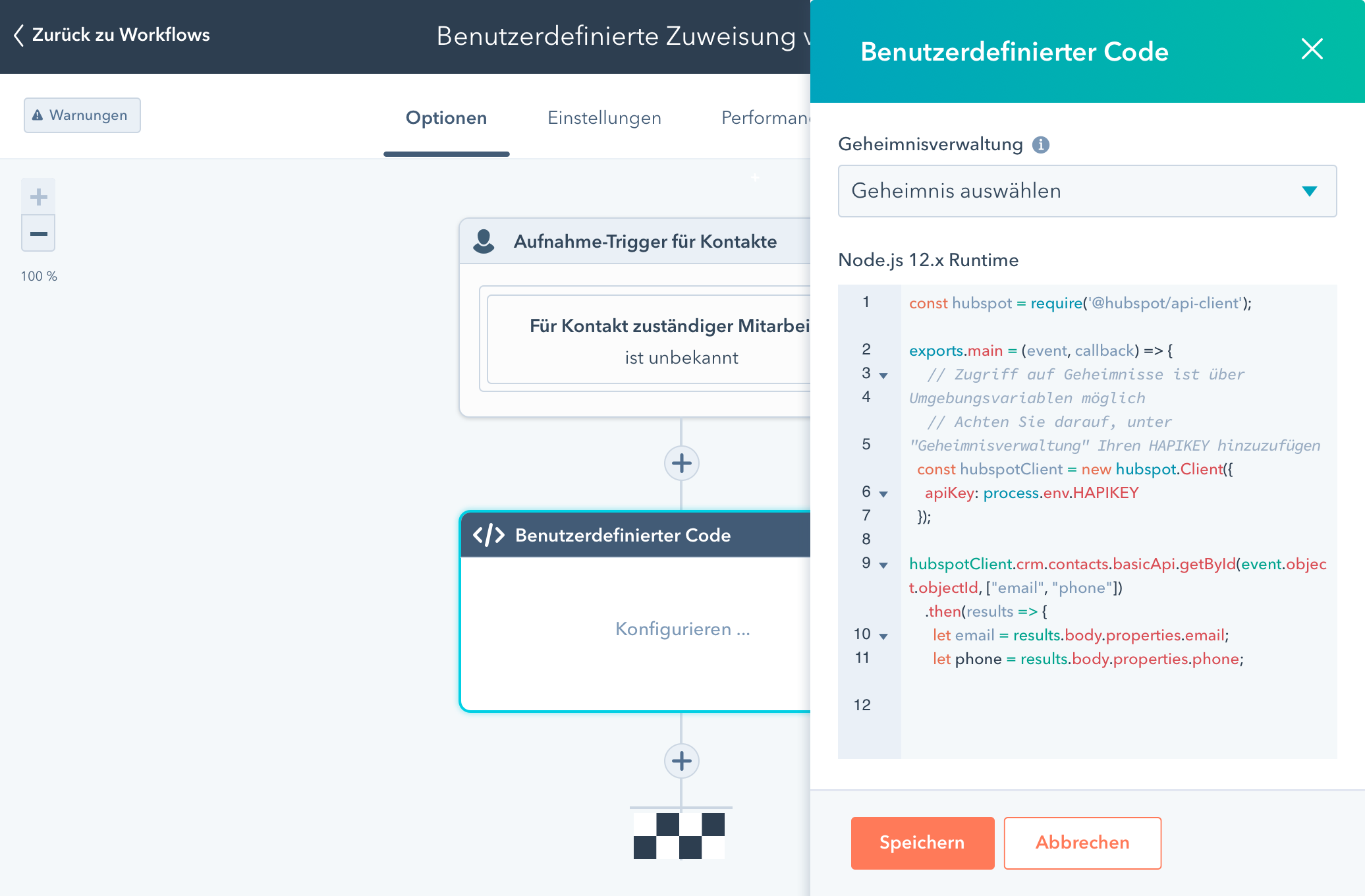 Programmierbare Automatisierung mit Javascript | HubSpot