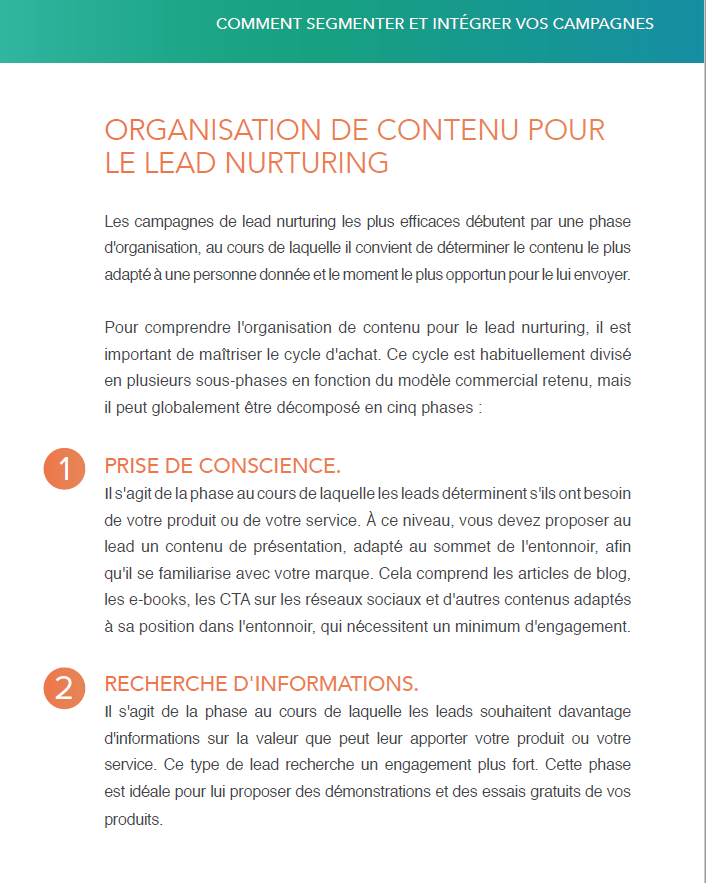 Lead nurturing 5