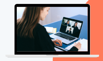 person engaged with zoom conversation