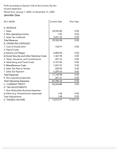 Cash Basis Accounting Statement Template Excel