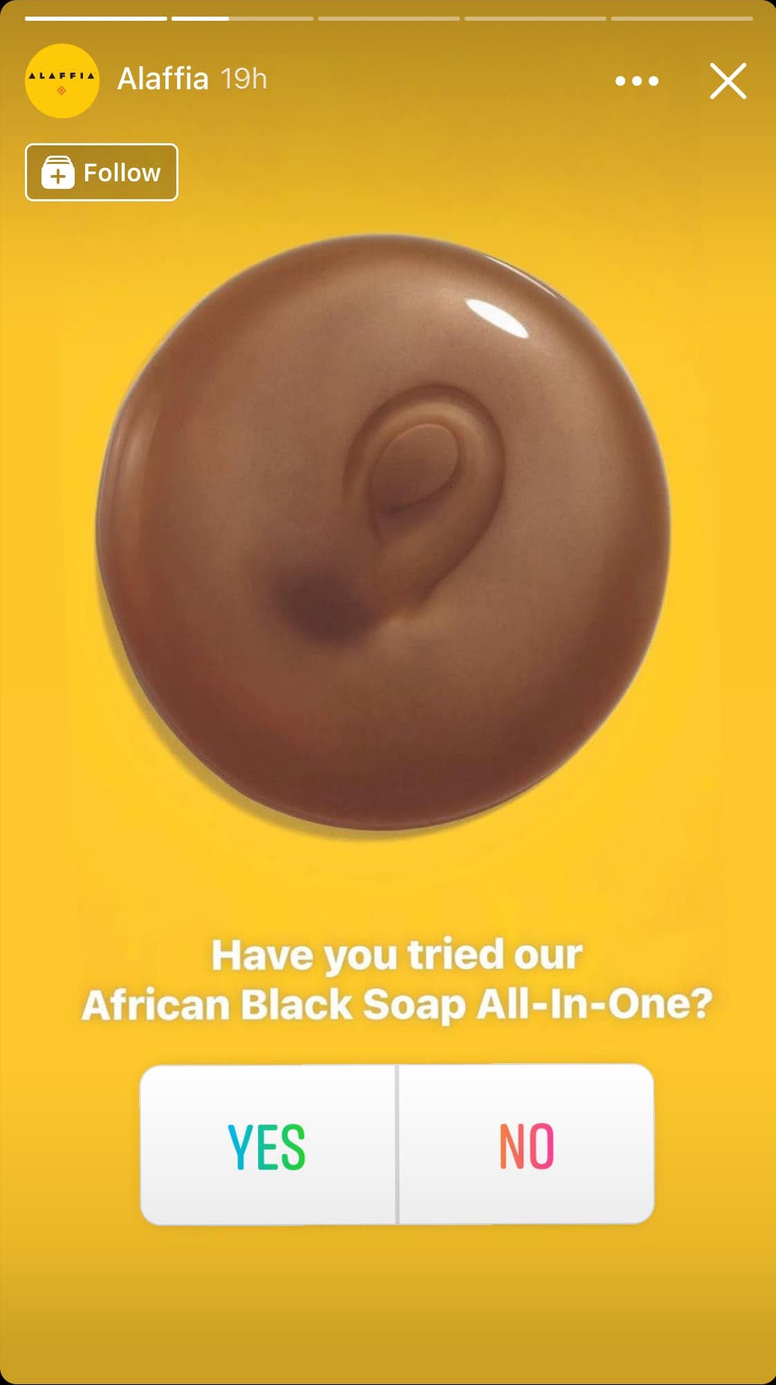 Alaffia Facebook Story Example