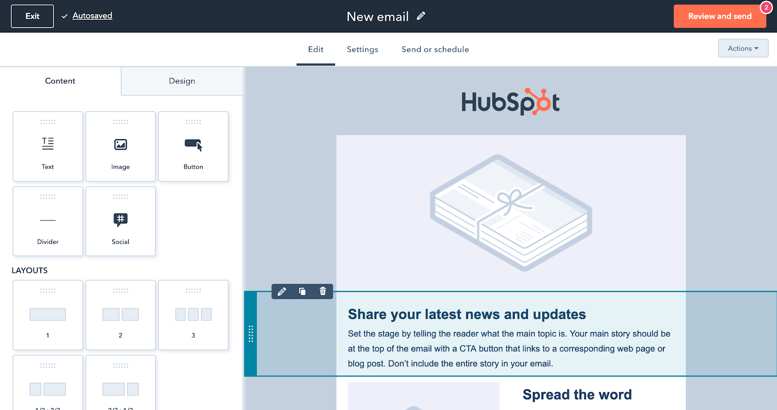 Kostenlose E-Mail-Marketing-Tools im HubSpot CRM