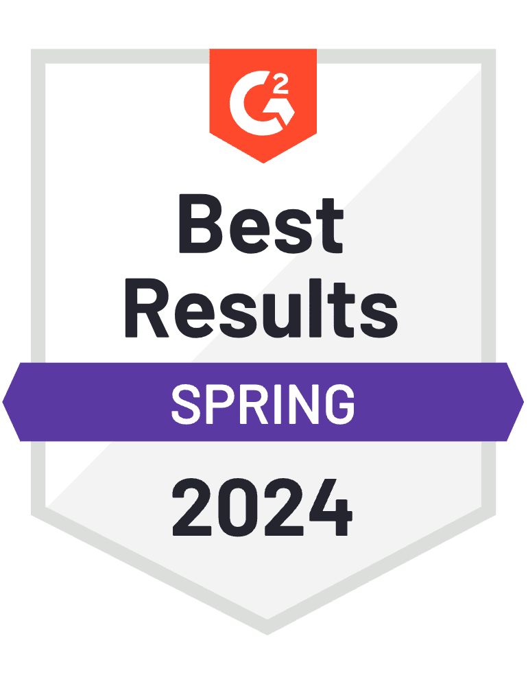 G2 badge best results Spring 2023