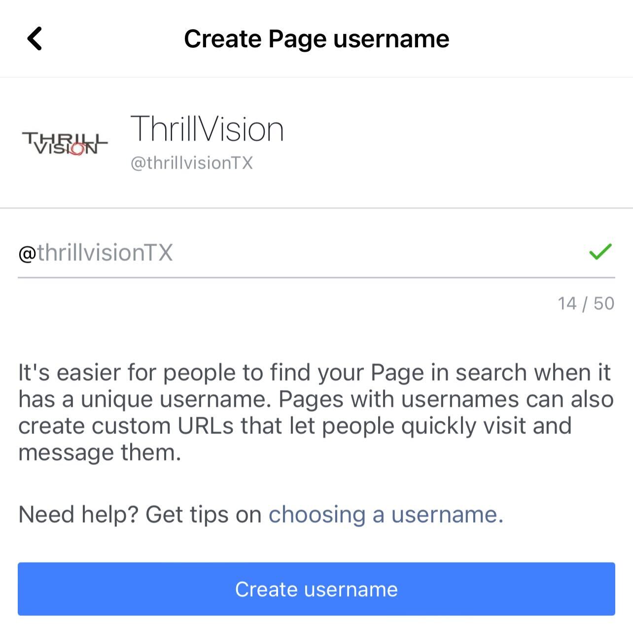 How to create your facebook vanity URL step 3 How to create your facebook vanity URL step 3