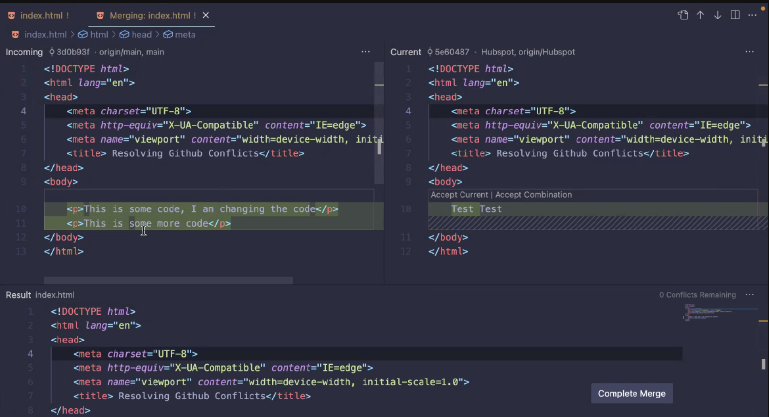 Resolving Merge Conflicts in GitHub: A Quick Guide