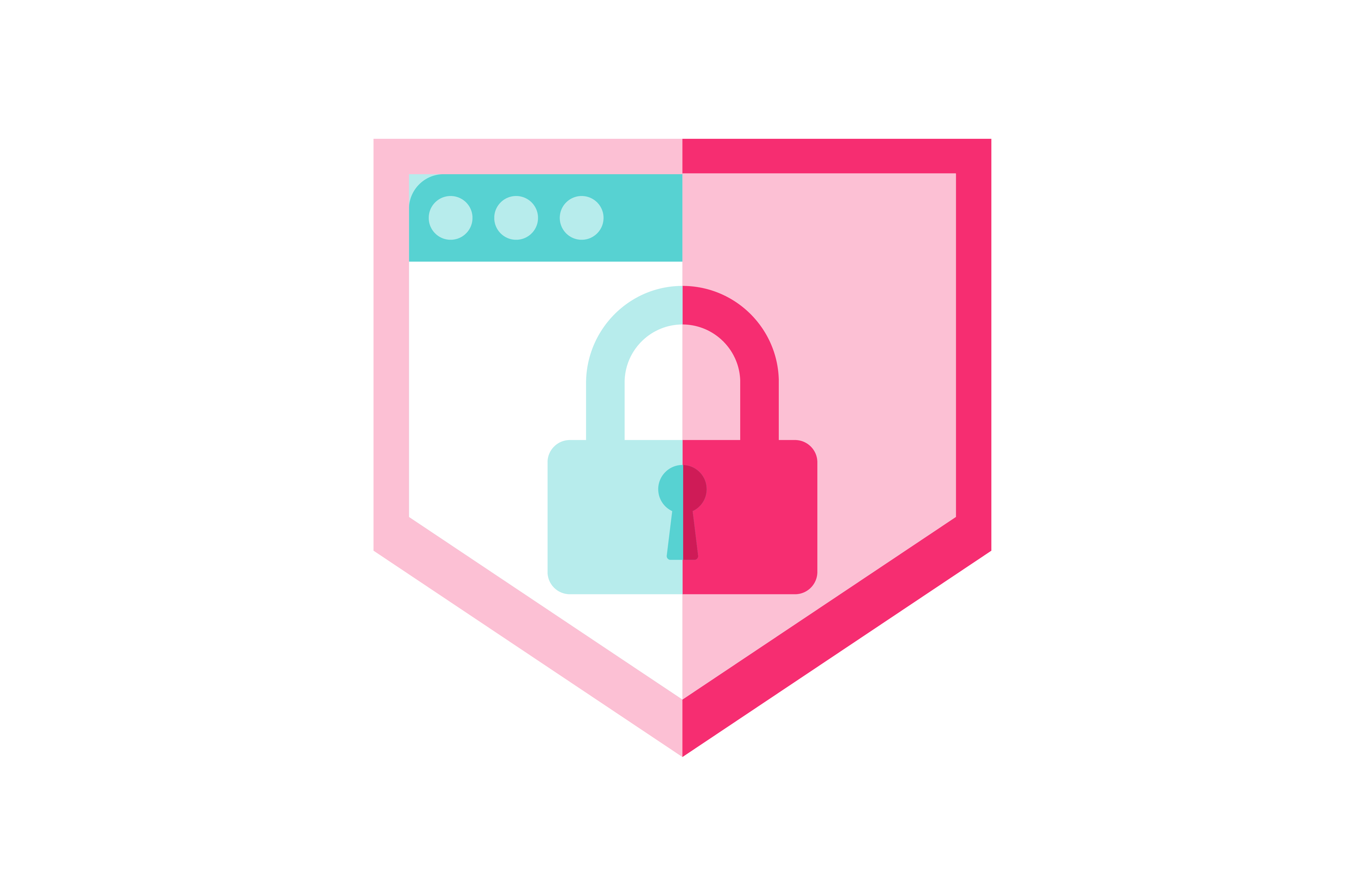 Símbolo del candado de protección y seguridad web