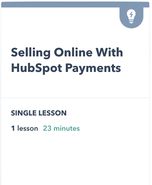 HubSpot Payments Academy Course